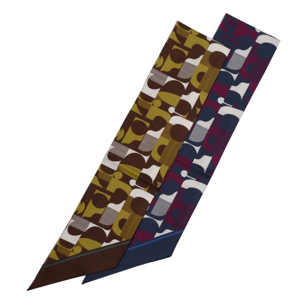 Stefano Cau（ステファノ カウ）シルクジオメタリックプリントスカーフ 1835220002...