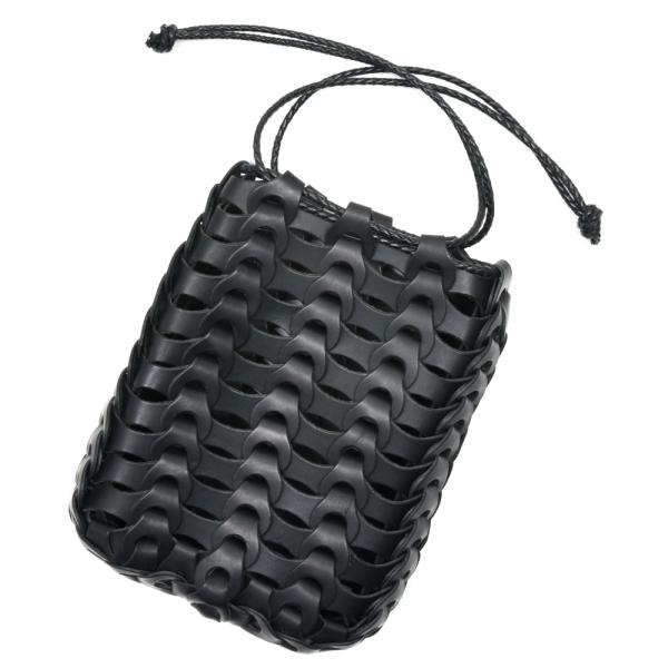 il micio（イル ミーチョ）バケッタレザーイントレチャートドローストリングバッグ B-74 K...