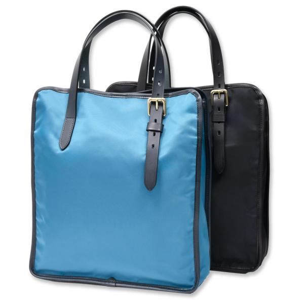 Felisi（フェリージ）リモンタナイロン×ブルハイドレザースクエアトートバッグ 24/27/DS+...