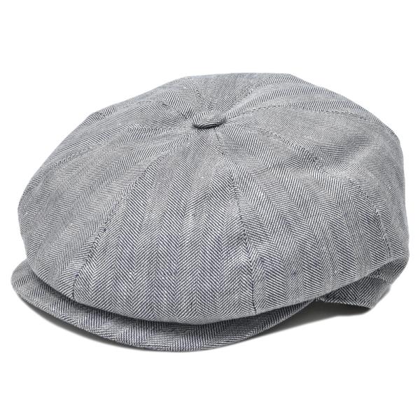 Borsalino（ボルサリーノ）8パネルリネンコットンヘリンボーンハンチング B15120EC00...