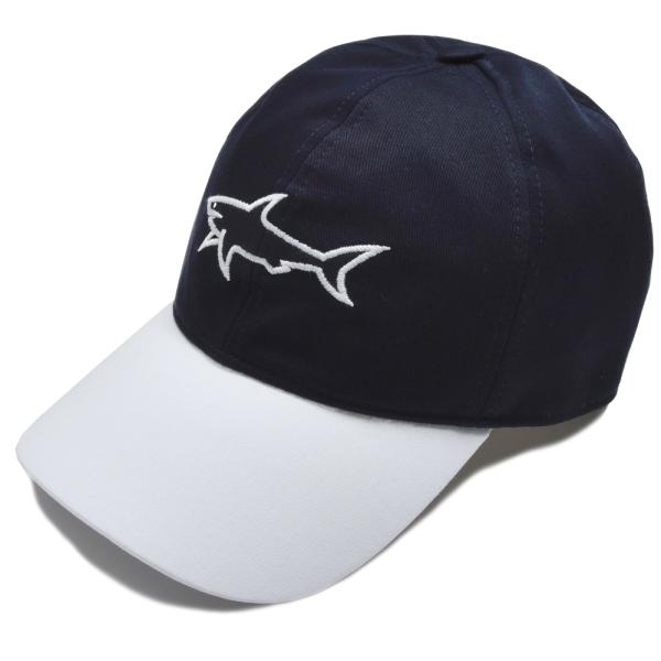 PAUL &amp; SHARK（ポール アンド シャーク）ポリエステルレーヨンロゴ2トーン6パネルキャップ...