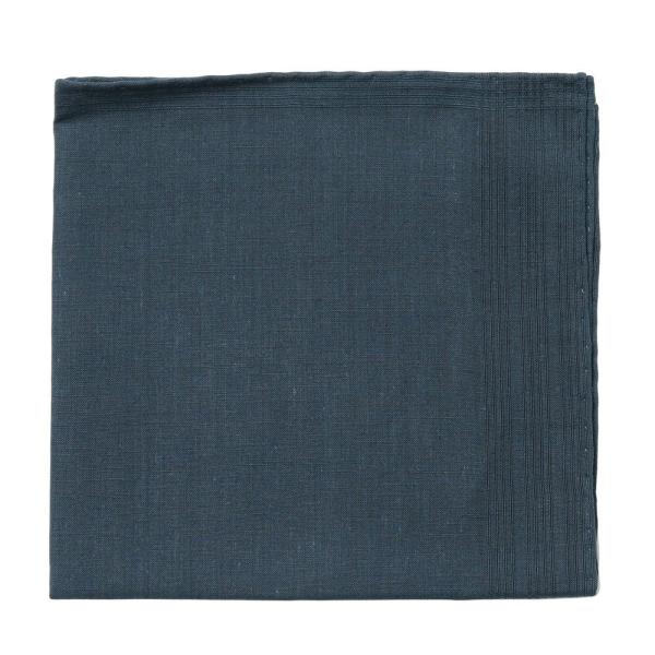 SIMONNOT GODARD（シモノ ゴダール）リネンコットンストライプフレームチーフ VICK ...