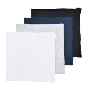 MUNGAI/ムンガイ/ポケットチーフ/リネン/ホワイト/mug321802 : ROOTWEB