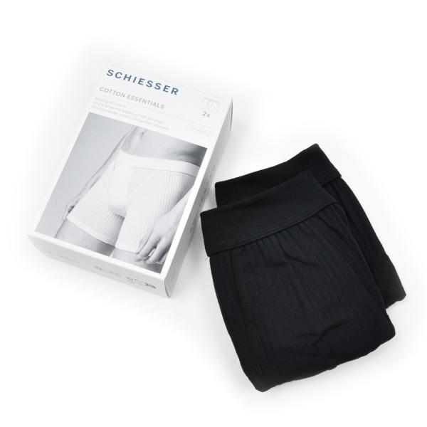 Schiesser（シーサー）コットンシャドーストライプジャージボクサーショーツ(2packs) A...