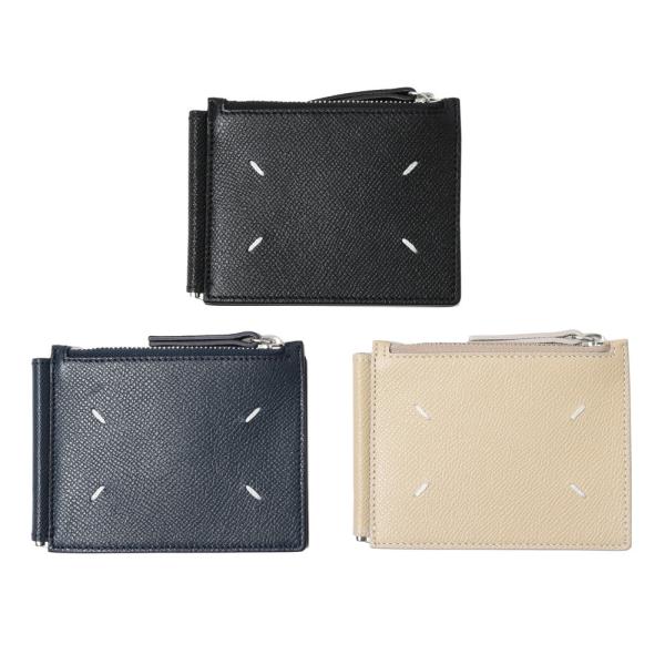 Maison Margiela（メゾン マルジェラ）グレインレザーマネークリップウォレット SAIU...