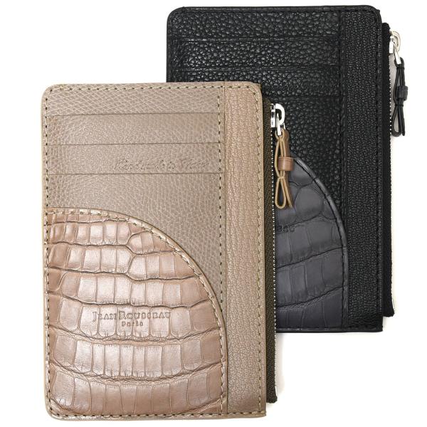 JEAN ROUSSEAU（ジャンルソー）グレインレザー×ルイジアナアリゲーター×ゴートレザーフラグ...