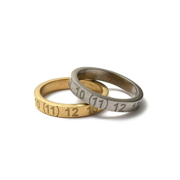 Maison Margiela（メゾン マルジェラ）スターリングシルバーナンバーロゴリング SMIU...