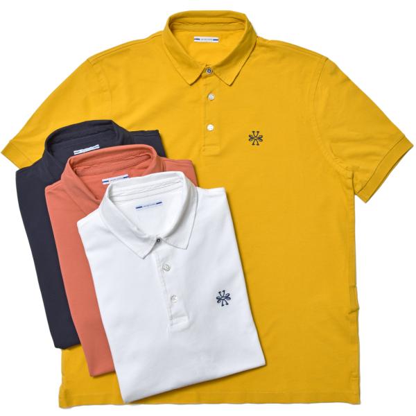 JACOB COHEN（ヤコブコーエン）ガーメントダイコットン鹿の子S/Sポロ 226-14402 ...