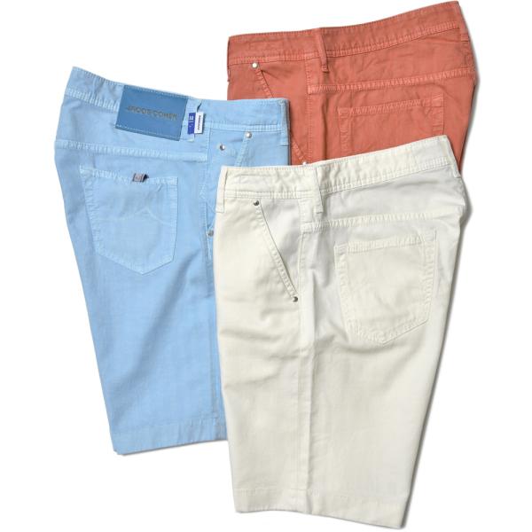 JACOB COHEN（ヤコブコーエン）コットンリネンストレッチヘリンボーンショーツ 226-125...