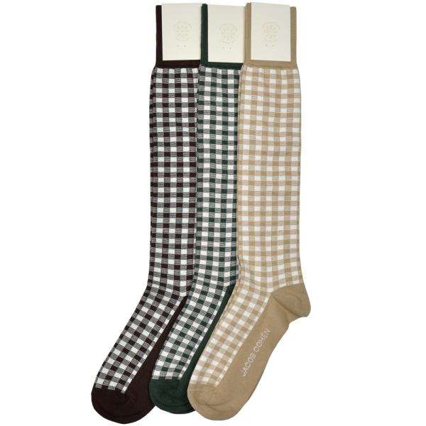 JACOB COHEN（ヤコブコーエン）Apres-ski コットンシルクカシミヤギンガムチェックロ...