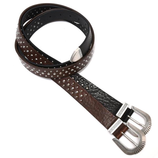 JACOB COHEN（ヤコブコーエン）カーフレザースタッズベルト 226-69703 581260...