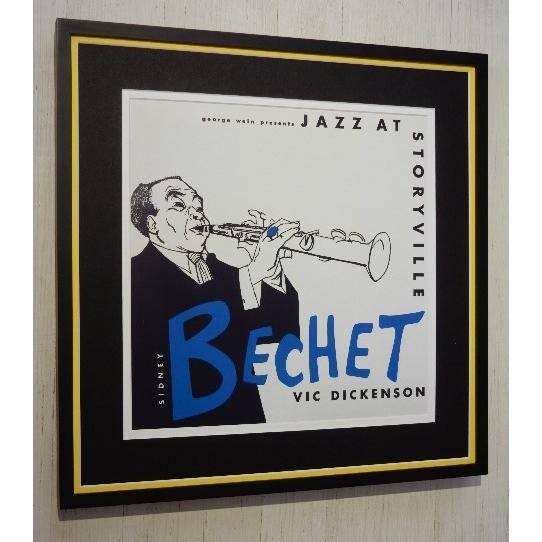 シドニー・ベシェ/名盤ジャケット ポスター 額付/SIDNEY BECHET/JAZZ AT STO...