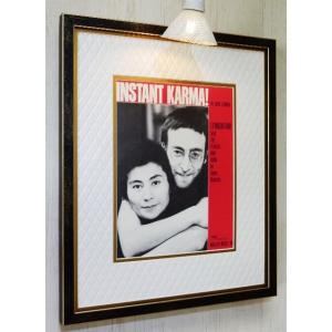 ジョン・レノン/1965/アート ピクチャ-額装/John Lennon/Beatles