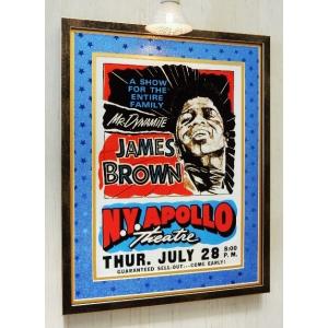 ジェームス・ブラウン/1966/アポロ シアター/ライブ ポスター/James Brown/JB/M...