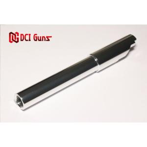 【送料全国一律270円】DCI GUNS/11MM-MOB-1911-SV/11mm正ネジメタルアウターバレル マルイ M45A1/1911/MEU用(シルバー)｜gun-yumekukan