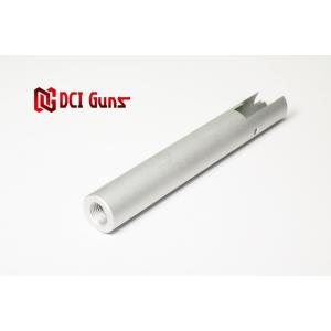 【送料全国一律270円】DCI GUNS/11MM-MOB-5.1-SV/11mm正ネジメタルアウターバレル マルイ ハイキャパ5.1用(シルバー)｜gun-yumekukan