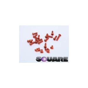 【送料全国一律270円】スクエア(SQUARE)/NAR-304OR/3×4　ヘックスボタンビス　オレンジ(4本入)｜gun-yumekukan