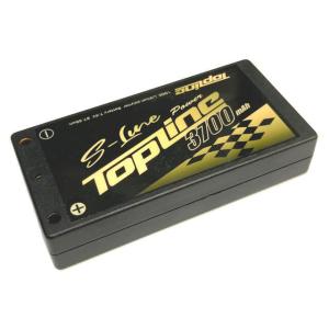 【送料全国一律270円】TOPLINE(トップライン)/TP-232/S-Line Power 3700mAh/7.4V 100C リポバッテリー｜gun-yumekukan