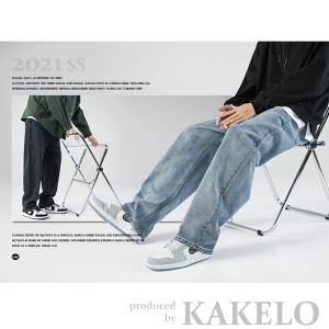 ワイドデニムパンツ ジーンズ メンズ ゆったり...の詳細画像2