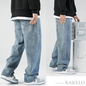 ワイドデニムパンツ ジーンズ メンズ ゆったり...の詳細画像4