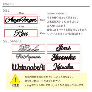 英語 筆記体 選べる10種 お名前 プレート ...の詳細画像2