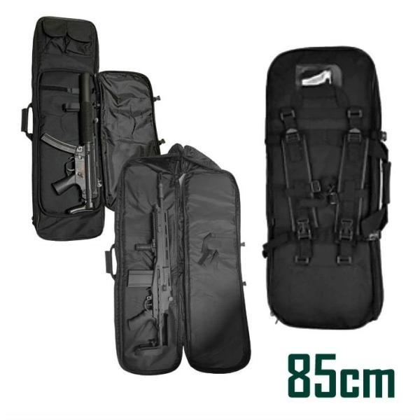 ガンケース ソフト 85cm キャリーバッグ ライフルケース エアガン バックパック 多機能 保護 ...