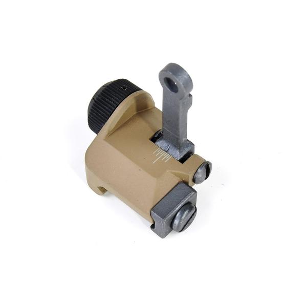 VFC Knight タイプ 300M フリップアップ リアサイト タンカラー