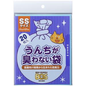 (まとめ) うんちが臭わない袋 BOS ネコ用 SSサイズ 20枚入 (ペット用品・猫用) 〔×10セット〕｜gunshoptornedo