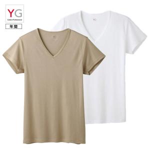 グンゼ VネックTシャツ4枚セット YG DRY&amp;DEO YV01152K4
