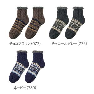 グンゼ ルームソックス メンズ ショート丈 靴...の詳細画像1