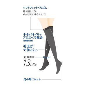 グンゼ サブリナ 80デニール 厚手 着圧 ひ...の詳細画像2