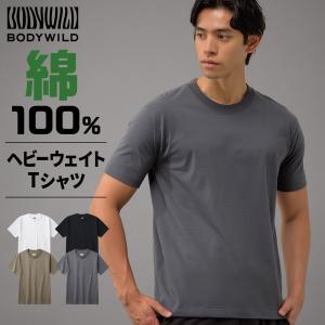 グンゼ ヘビーウェイト Tシャツ メンズ 脇縫いなし 綿100% 丸首 クルーネック 年間 BODY WILD BW4013A S M L LL｜グンゼ公式ヤフー店