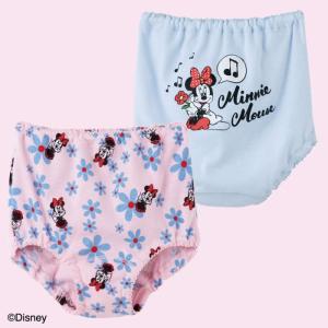 『売り切れ』100cm 2枚セット 女児 パンツ コットン100 ミニー GUNZE グンゼ  ショーツ2枚組 女の子  DZ5850A〜DZ5865A