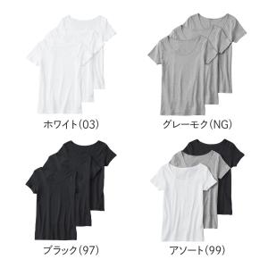 グンゼ 綿100% 2分袖 インナー レディー...の詳細画像1