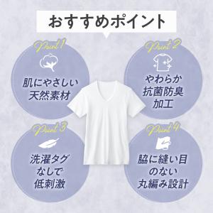 グンゼ GUNZE クルーネックTシャツ 5枚...の詳細画像4