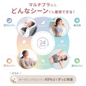 グンゼ ナイトブラ ブラジャー ノンワイヤー ...の詳細画像3