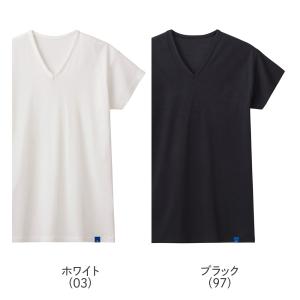 グンゼ VネックTシャツ 綿100% 男性 下...の詳細画像1