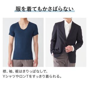 グンゼ インナー 半袖Vネック メンズ 発熱 ...の詳細画像4
