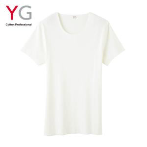 GUNZE グンゼ  YG ワイジー  クルーネックTシャツ メンズ  完全無縫製 綿混 ソフトな風合い 紳士肌着 YV1313 M〜LL