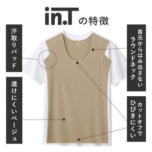 グンゼ in.T インティー ノースリーブ 袖...の詳細画像4