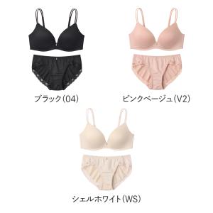 グンゼ ブラジャー ショーツセット ノンワイヤ...の詳細画像1