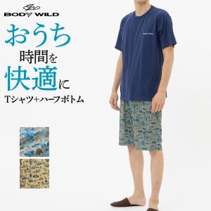 グンゼ パジャマ ルームウェア メンズ 半袖 半パンツ GUNZE BODY WILD ボディワイルド