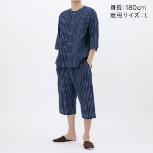 グンゼ パジャマ メンズ 七分袖 7分丈 綿1...の詳細画像2