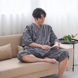 グンゼ 甚平 パジャマ メンズ 寝るテコ しじ...の詳細画像2