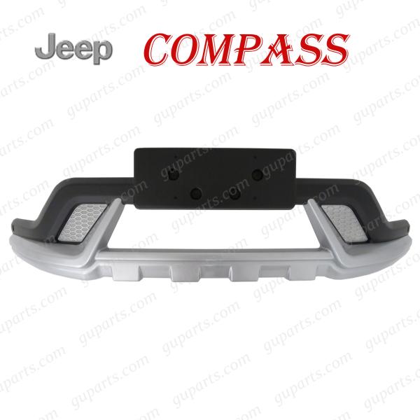 JEEP JEEP コンパス 2017〜 フロント バンパー ガード プロテクター MP 型 メッキ...