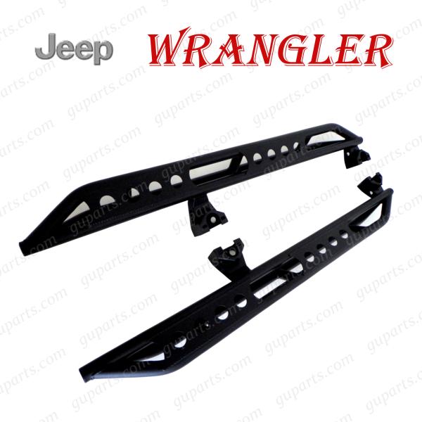 ジープ ラングラー 4ドア JK ランニングボード サイドステップ アーマーバー カスタム パーツ ...