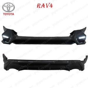 トヨタ RAV4 50 H31.4〜 フロント リア バンパー リップ スポイラー エアロ パーツ AXAH52 AXAH54 MXAA54 MXAA52 HV ブラック