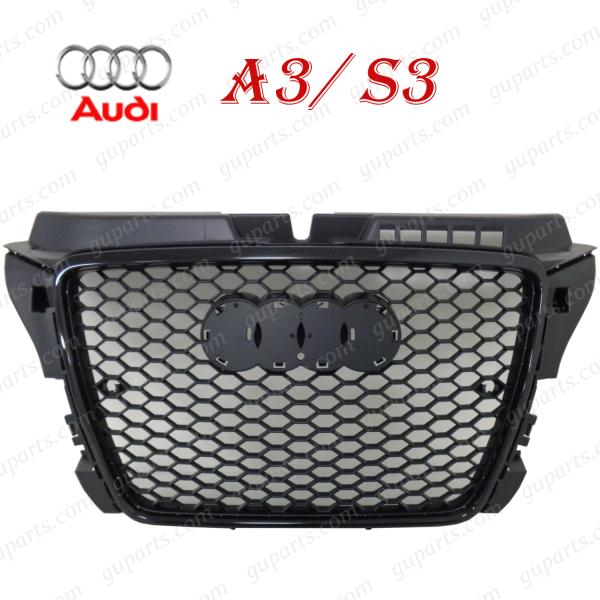 アウディ A3 S3 8P系 2008〜2013 後期 → RS3 タイプ フェイスチェンジ ラジエ...