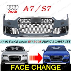 Audi（アウディ） A7 S7 2018〜 → RS7 タイプ グリル クリア ブラック