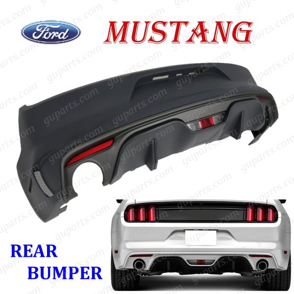 フォード マスタング 2015〜2017 ロケット ルック リア バンパー ディフューザー セット ...